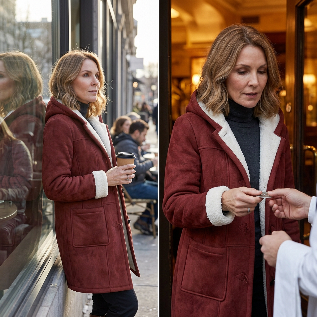 Nadia Anastasi™ Elegant Hooded Coat for Cold-Weather Style