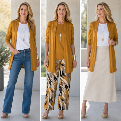 Nadia Andreotti™ Coordinated Three-Piece Set for Effortless Elegance