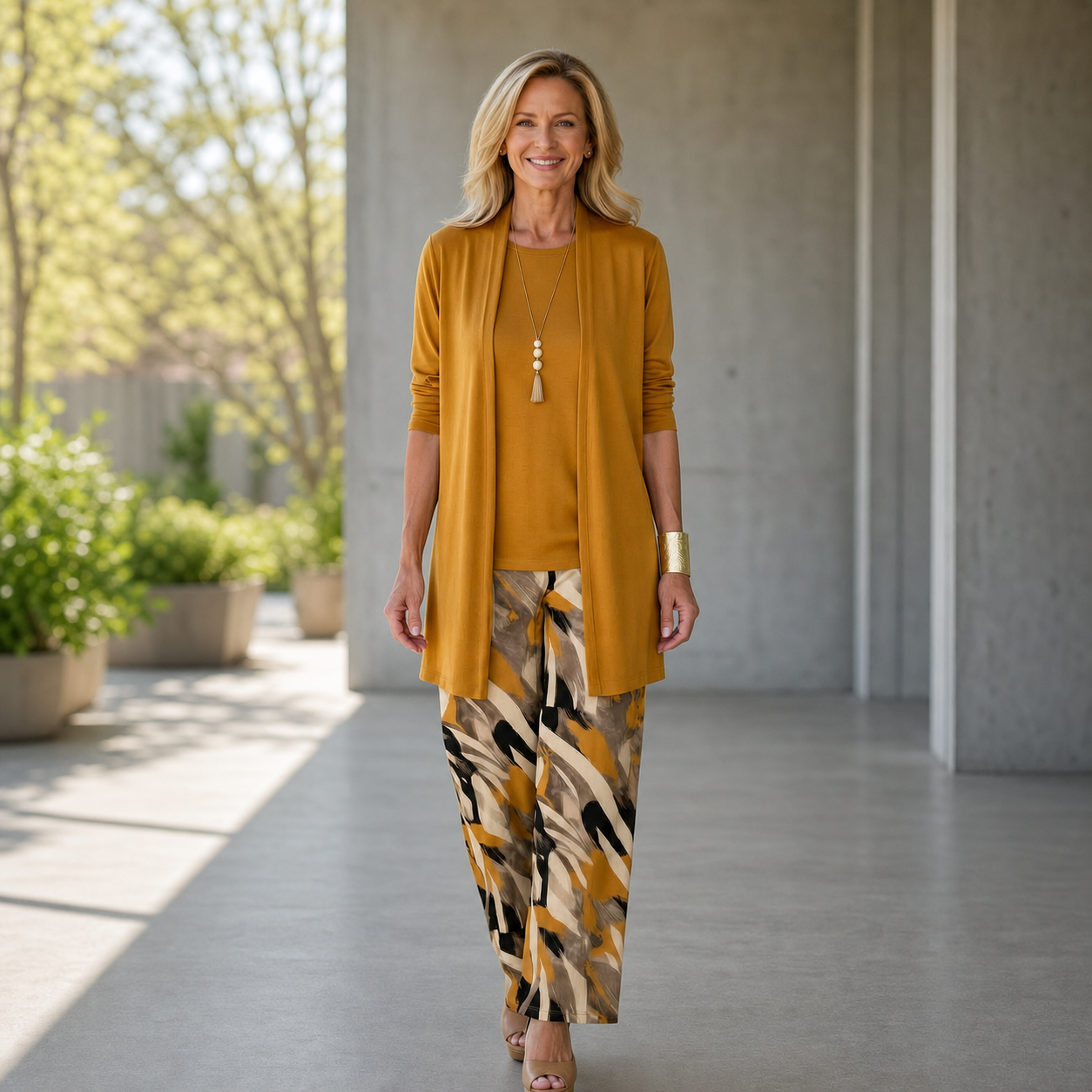 Nadia Andreotti™ Coordinated Three-Piece Set for Effortless Elegance