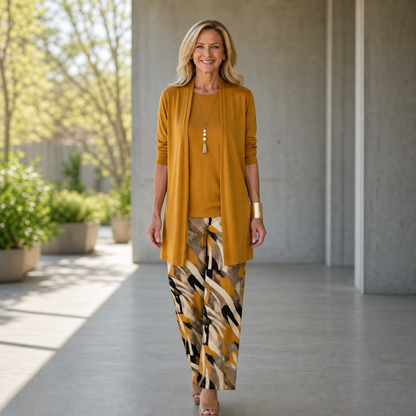 Nadia Andreotti™ Coordinated Three-Piece Set for Effortless Elegance