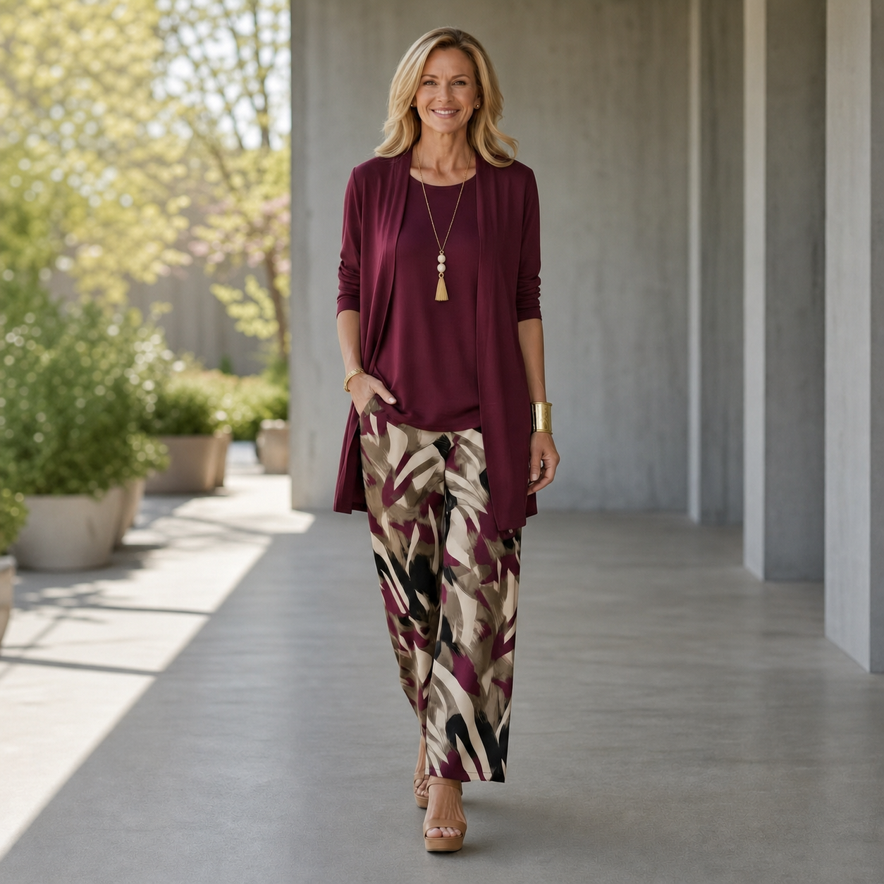 Nadia Andreotti™ Coordinated Three-Piece Set for Effortless Elegance