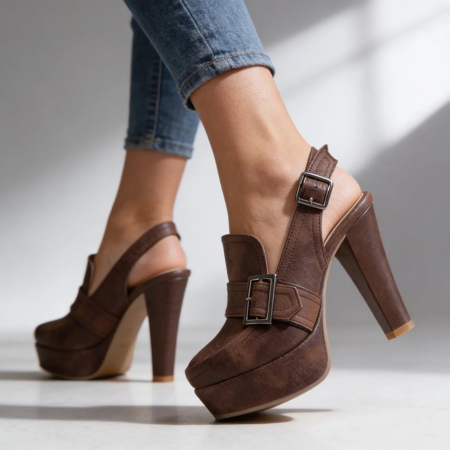 Nadia Angelini™ Cushioned Platform Heels for All-Day Comfort