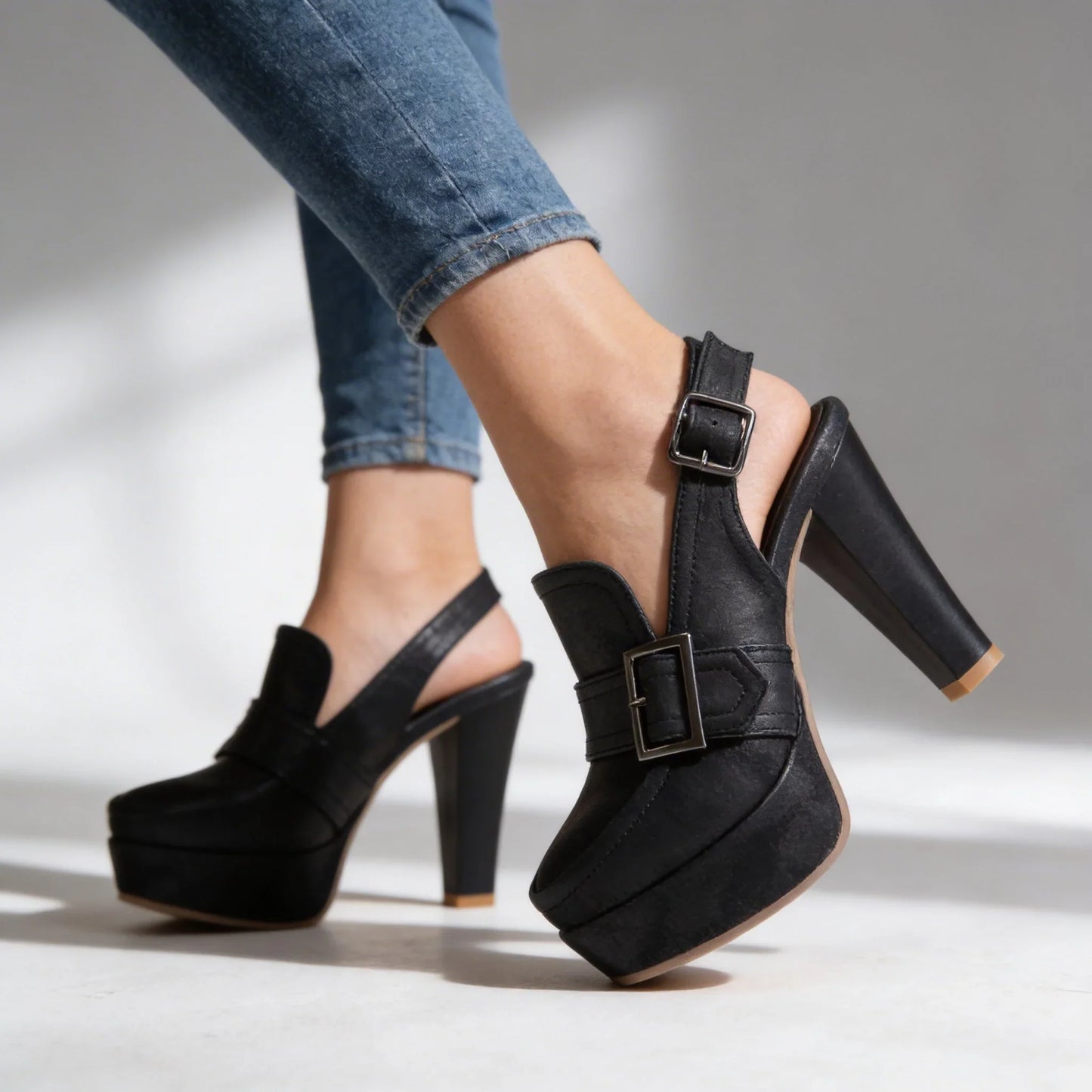 Nadia Angelini™ Cushioned Platform Heels for All-Day Comfort