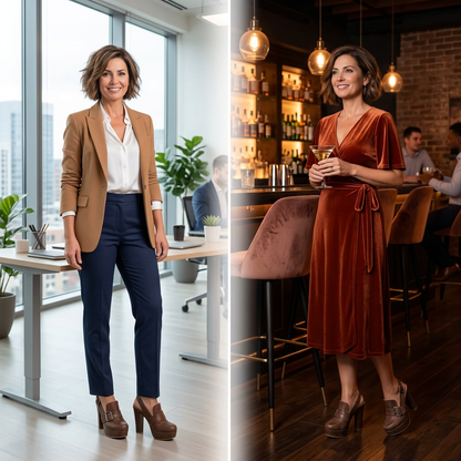 Nadia Angelini™ Cushioned Platform Heels for All-Day Comfort