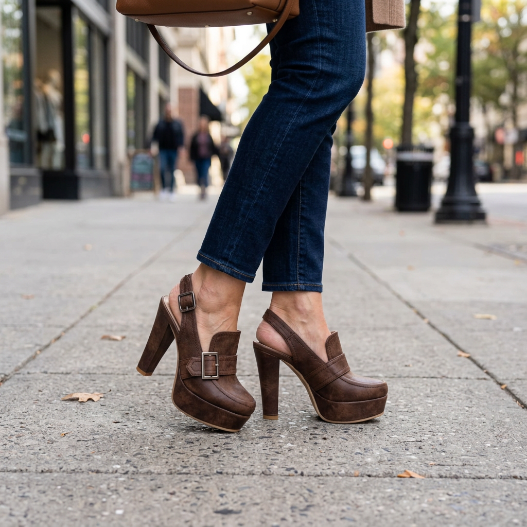 Nadia Angelini™ Cushioned Platform Heels for All-Day Comfort