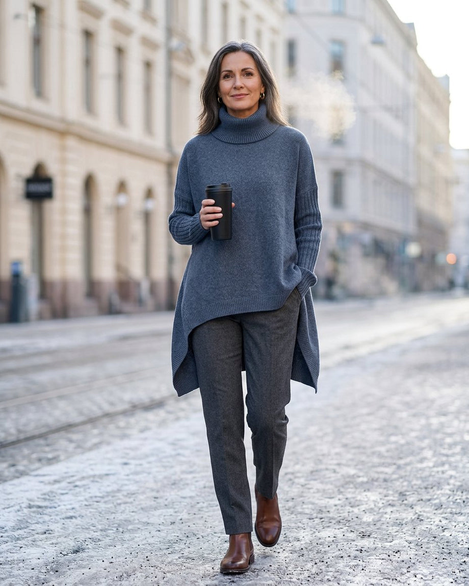 Nadia Antinori™ Soft Turtleneck Sweater for Cozy Elegance