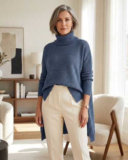 Nadia Antinori™ Soft Turtleneck Sweater for Cozy Elegance