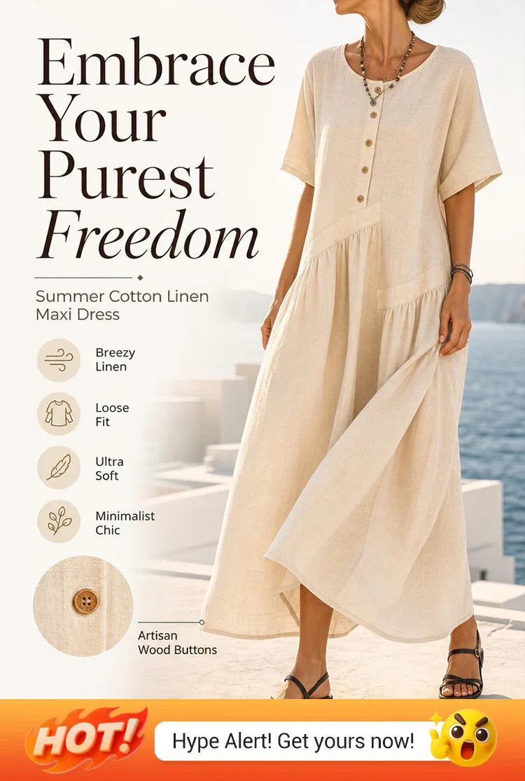 Nadia Saggese™ Effortless Short-Sleeve Maxi Dress