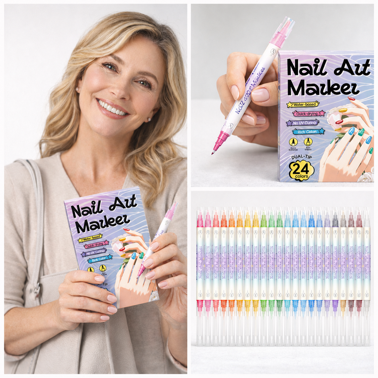 NailScribe Pro™ Fine Tip Nail Art Pens