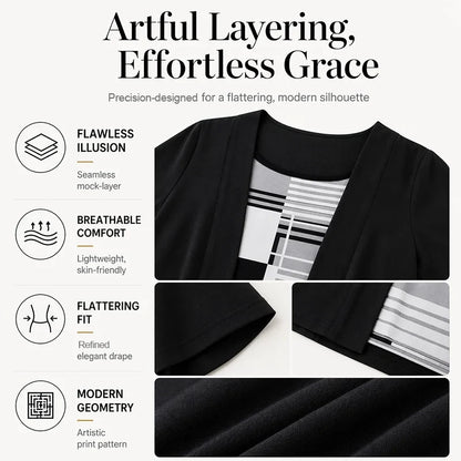 Natalia Bentivoglio™ Color Block Top for Effortless Style