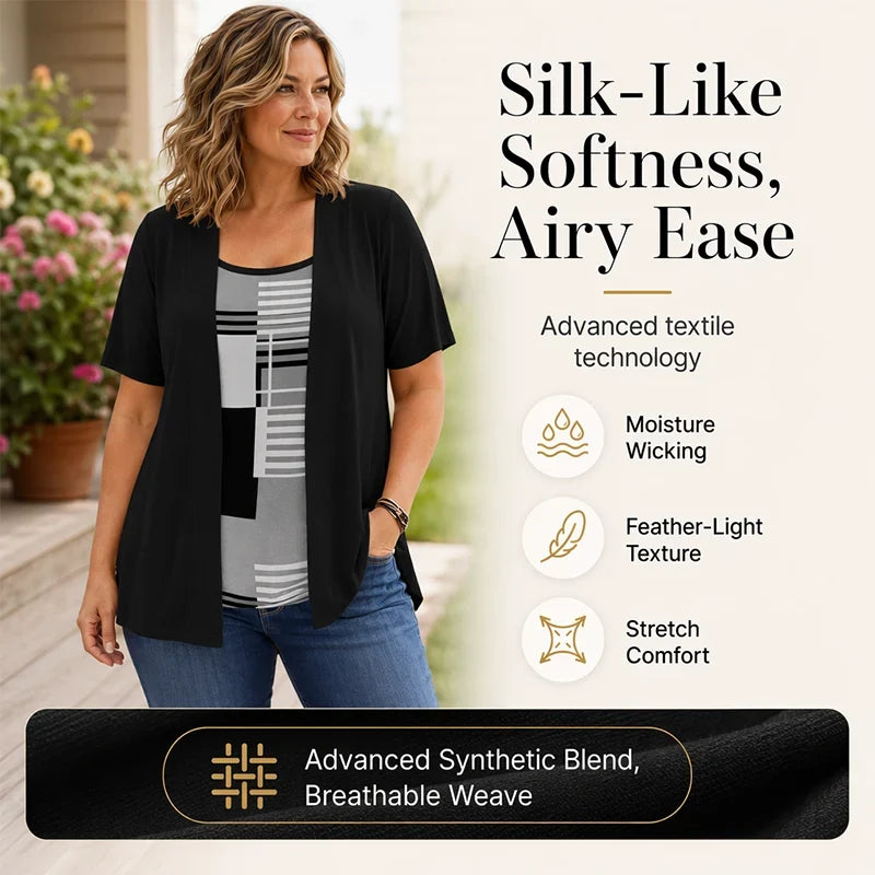 Natalia Bentivoglio™ Color Block Top for Effortless Style