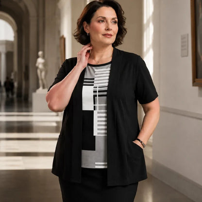 Natalia Bentivoglio™ Color Block Top for Effortless Style