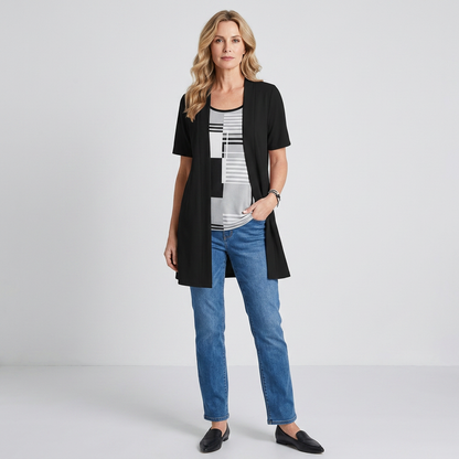 Natalia Bentivoglio™ Color Block Top for Effortless Style