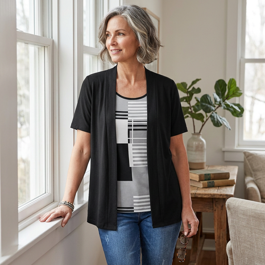 Natalia Bentivoglio™ Color Block Top for Effortless Style