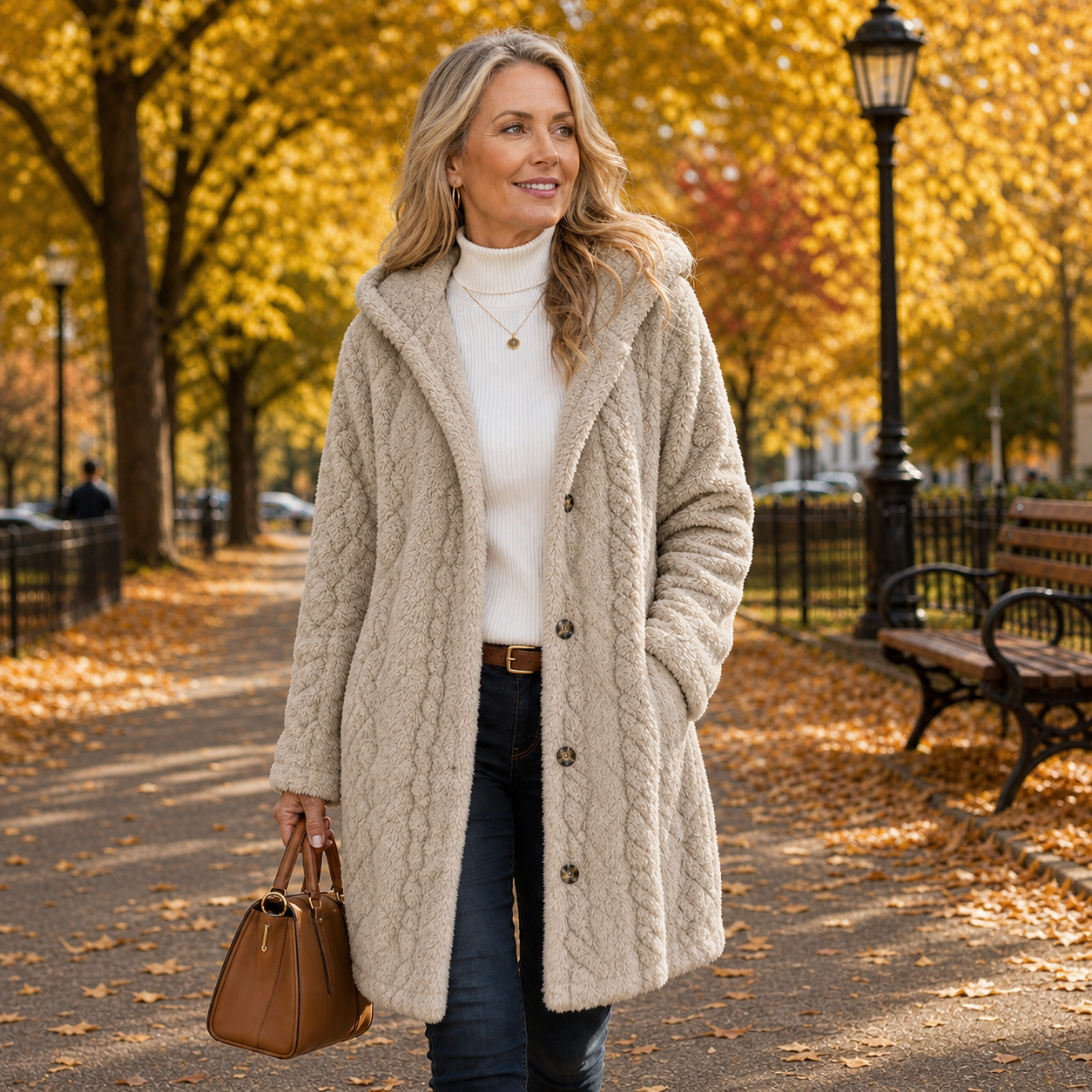 Natalia Bergonzi™ Hooded Jacket for Warm Layered Style