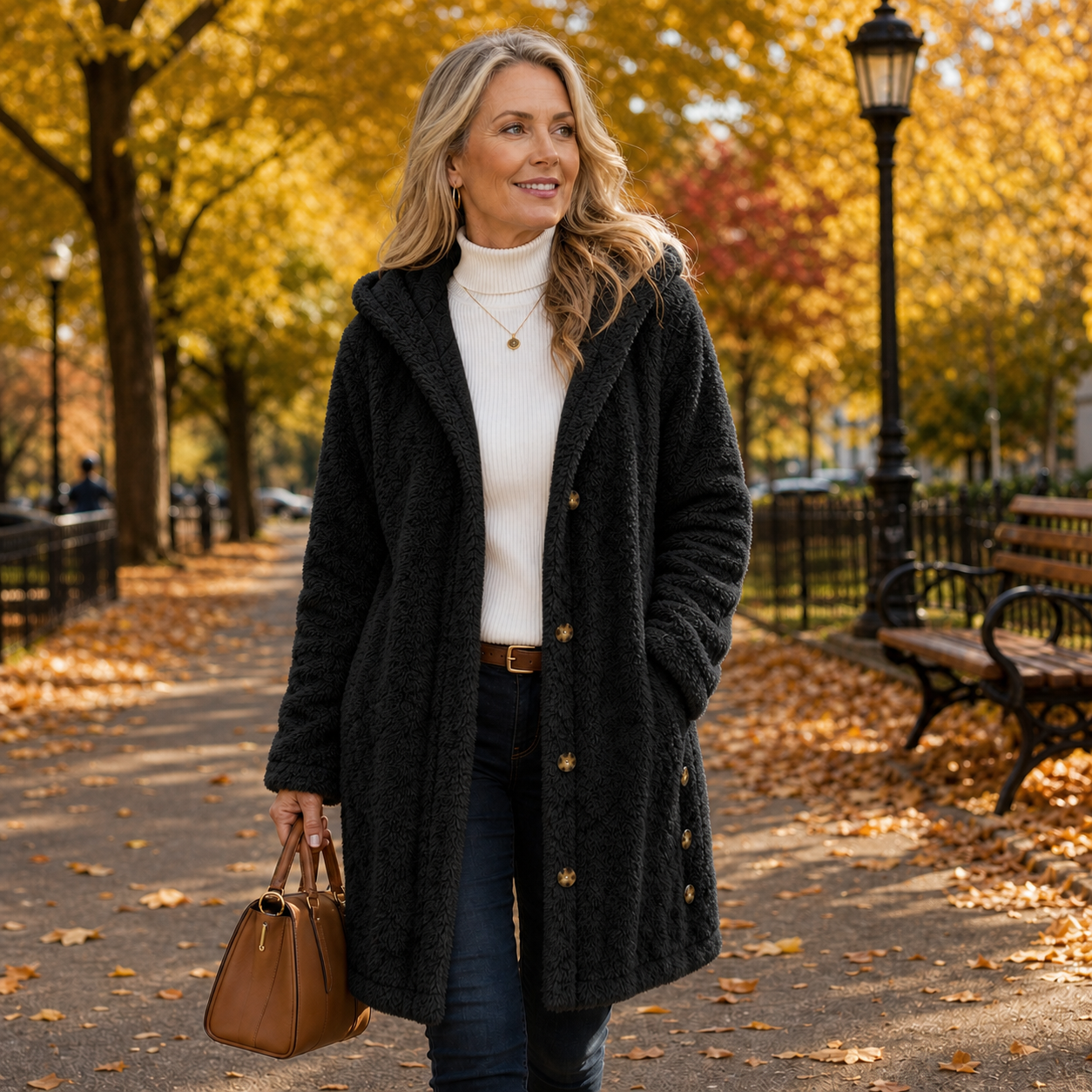 Natalia Bergonzi™ Hooded Jacket for Warm Layered Style
