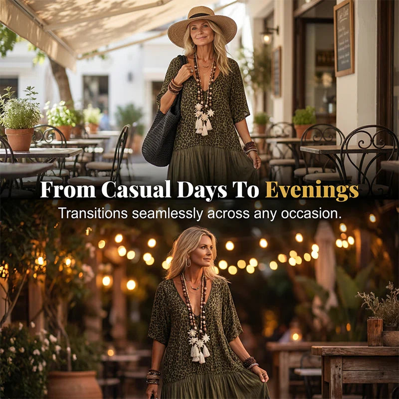 Natalia Severi™ Breathable Vacation Dress for Effortless Style