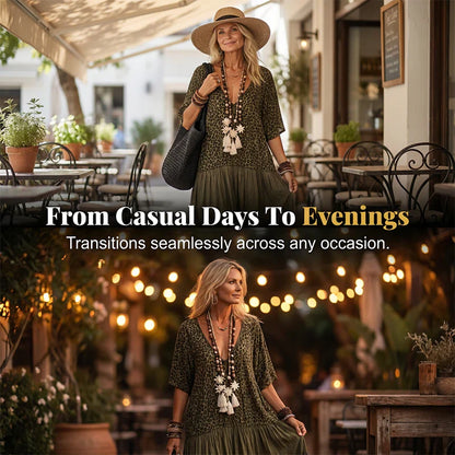 Natalia Severi™ Breathable Vacation Dress for Effortless Style