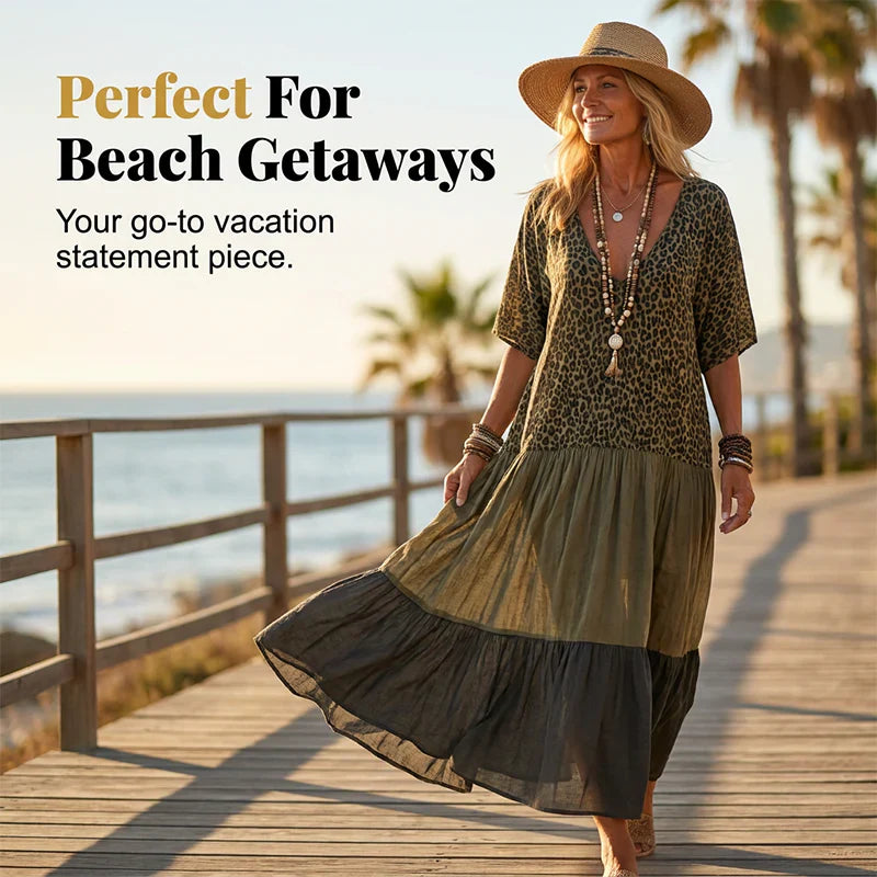 Natalia Severi™ Breathable Vacation Dress for Effortless Style
