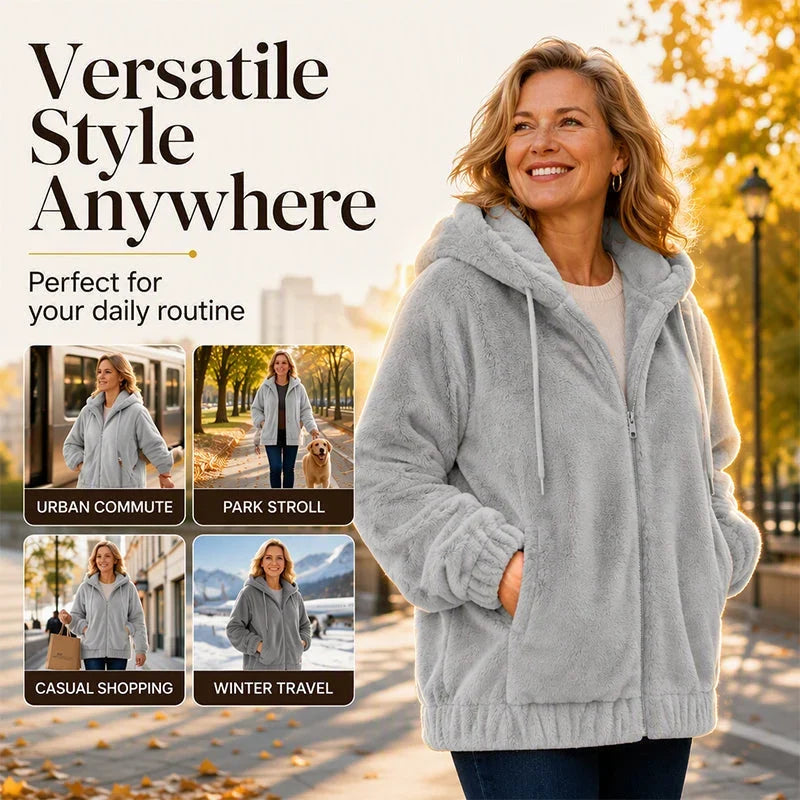 Nazzarena Perrone™ Soft Hooded Jacket for Casual Wear