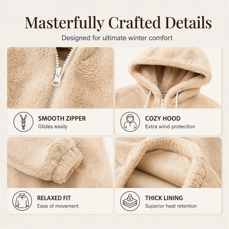 Nazzarena Perrone™ Soft Hooded Jacket for Casual Wear