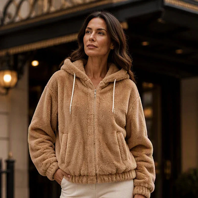 Nazzarena Perrone™ Soft Hooded Jacket for Casual Wear