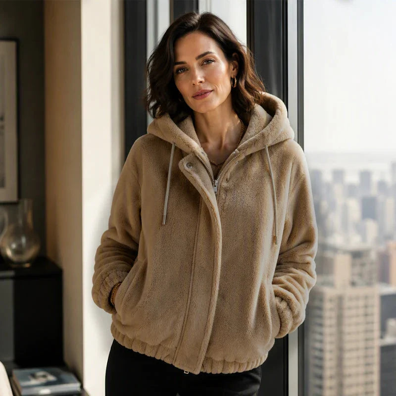 Nazzarena Perrone™ Soft Hooded Jacket for Casual Wear