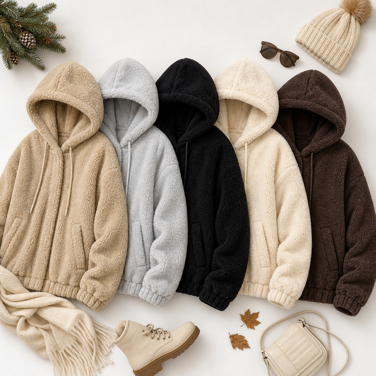 Nazzarena Perrone™ Soft Hooded Jacket for Casual Wear