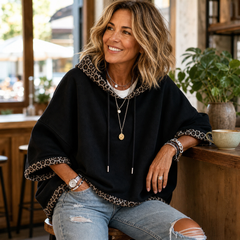 Nedda Capecchi™ Hooded Batwing Sweatshirt for Effortless Casual Style