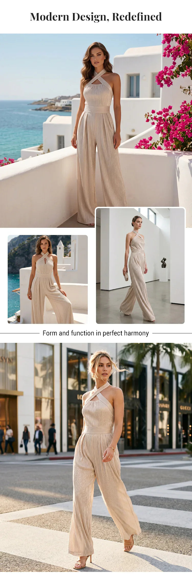 Nella Tartaglia™ Breathable Jumpsuit for Effortless Elegance