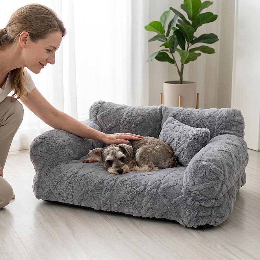NestlCare™ Cozy Raised Pet Bed for Restful Sleep