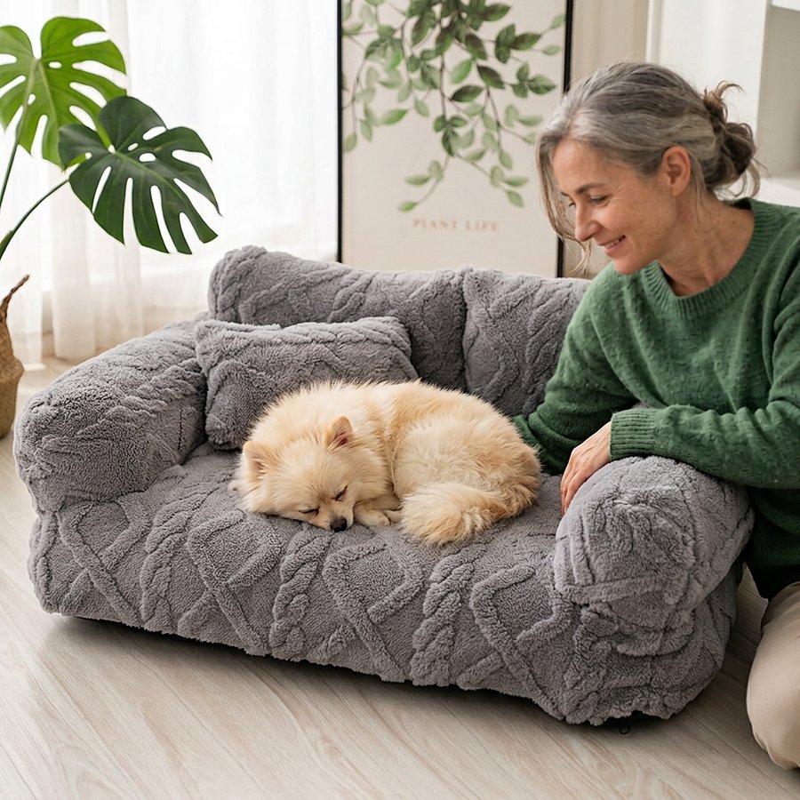 NestlCare™ Cozy Raised Pet Bed for Restful Sleep