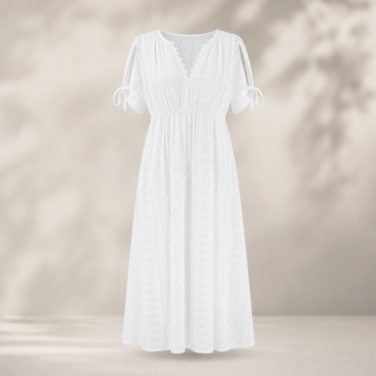 Ninetta Cossiga™ Elegant V-Neck Cutout Dress for Warm Days