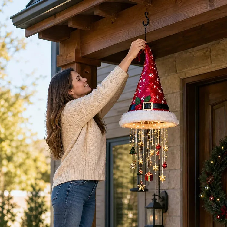 Noellina™ Decorative Santa Hat Chandelier for Holiday Cheer