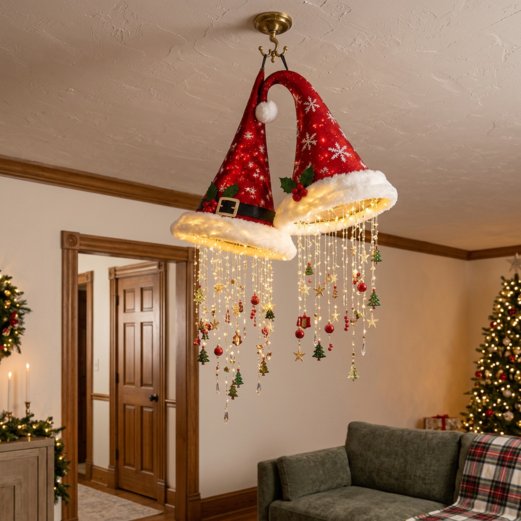 Noellina™ Decorative Santa Hat Chandelier for Holiday Cheer