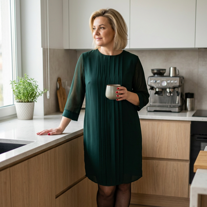 Norma Corsini™ Minimalist Straight Sleeve Everyday Dress