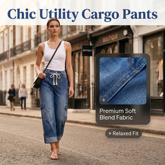 Novella Trecastelli™ Wide Leg Cargo Pants for Everyday Comfort