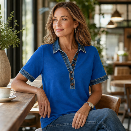 Odilia Tassinari™ Flattering Collar Top for Effortless Style