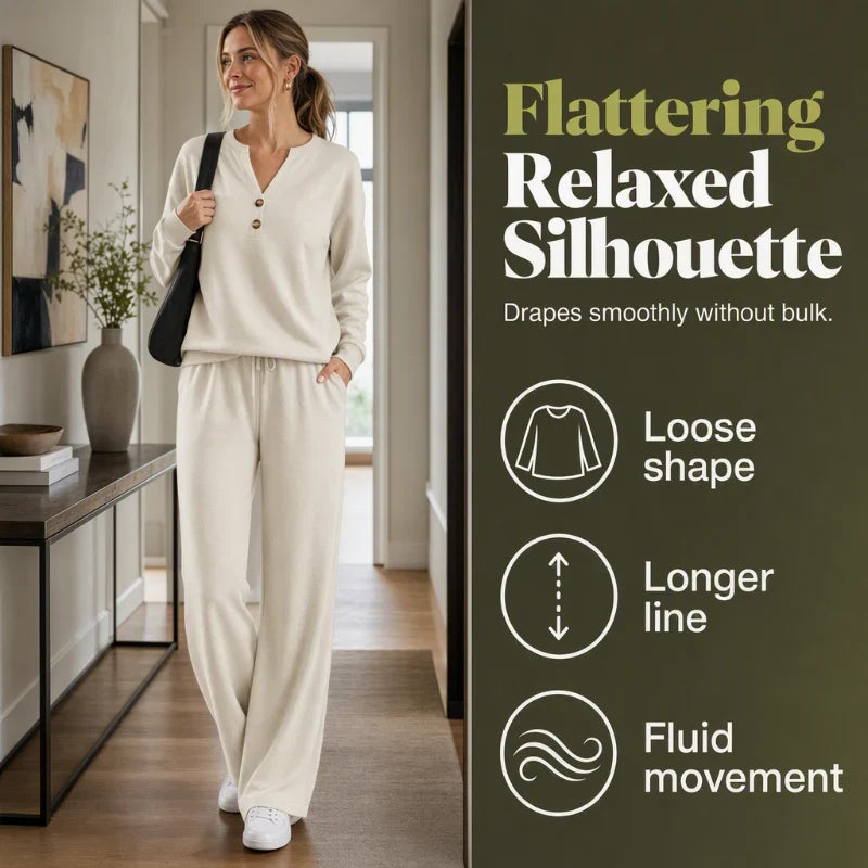 Ofelia Corbelli™ Effortless Top & Wide Leg Set for Everyday Polish