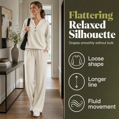 Ofelia Corbelli™ Effortless Top & Wide Leg Set for Everyday Polish