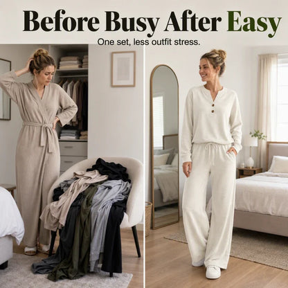Ofelia Corbelli™ Effortless Top & Wide Leg Set for Everyday Polish
