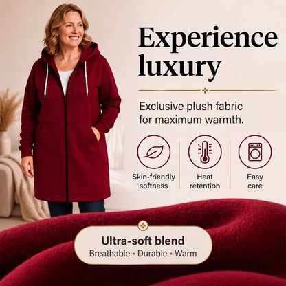 Olga Andreotti™ Lined Zip Hoodie with Pockets
