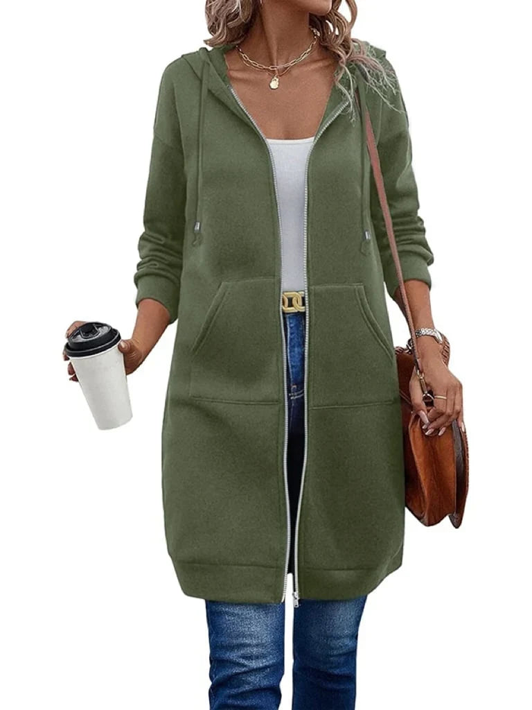 Olga Andreotti™ Lined Zip Hoodie with Pockets