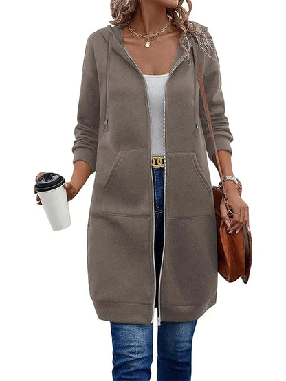 Olga Andreotti™ Lined Zip Hoodie with Pockets
