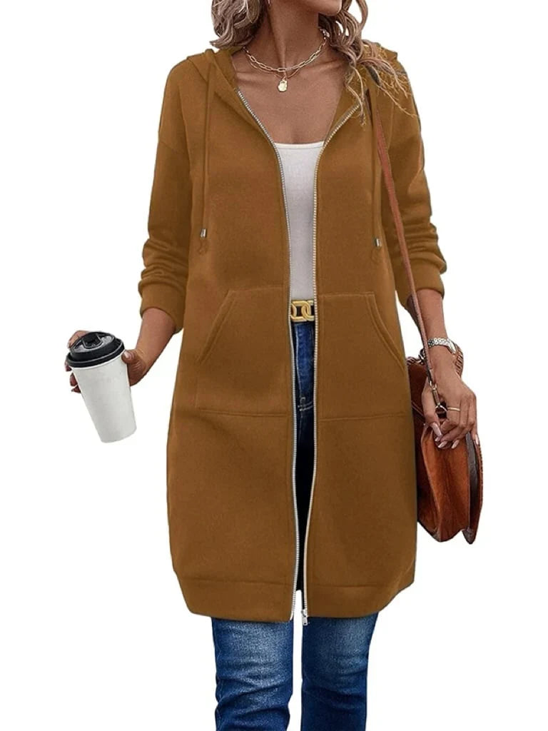 Olga Andreotti™ Lined Zip Hoodie with Pockets
