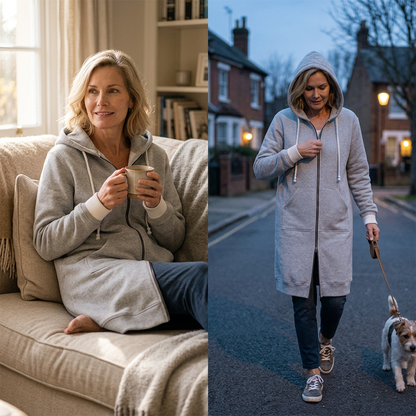 Olga Andreotti™ Lined Zip Hoodie with Pockets