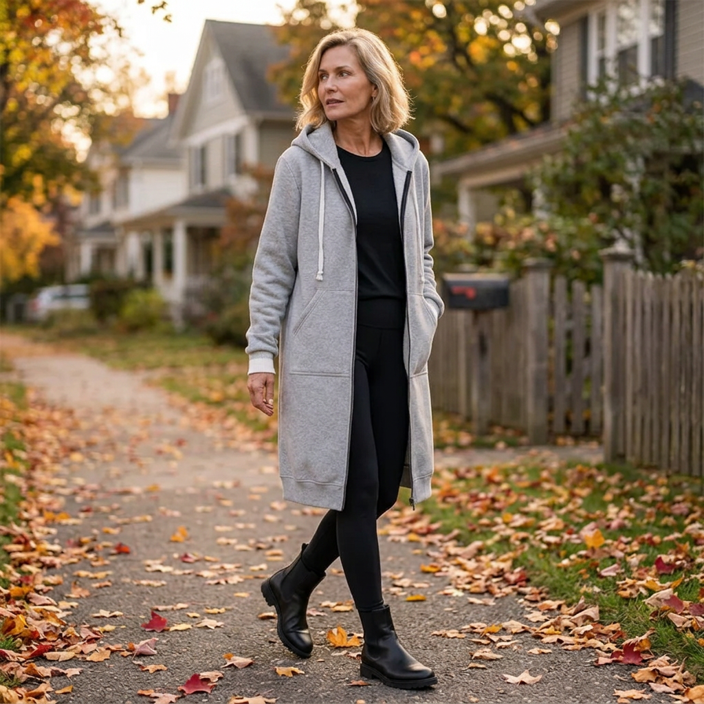 Olga Andreotti™ Lined Zip Hoodie with Pockets