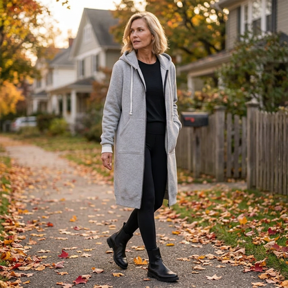 Olga Andreotti™ Lined Zip Hoodie with Pockets