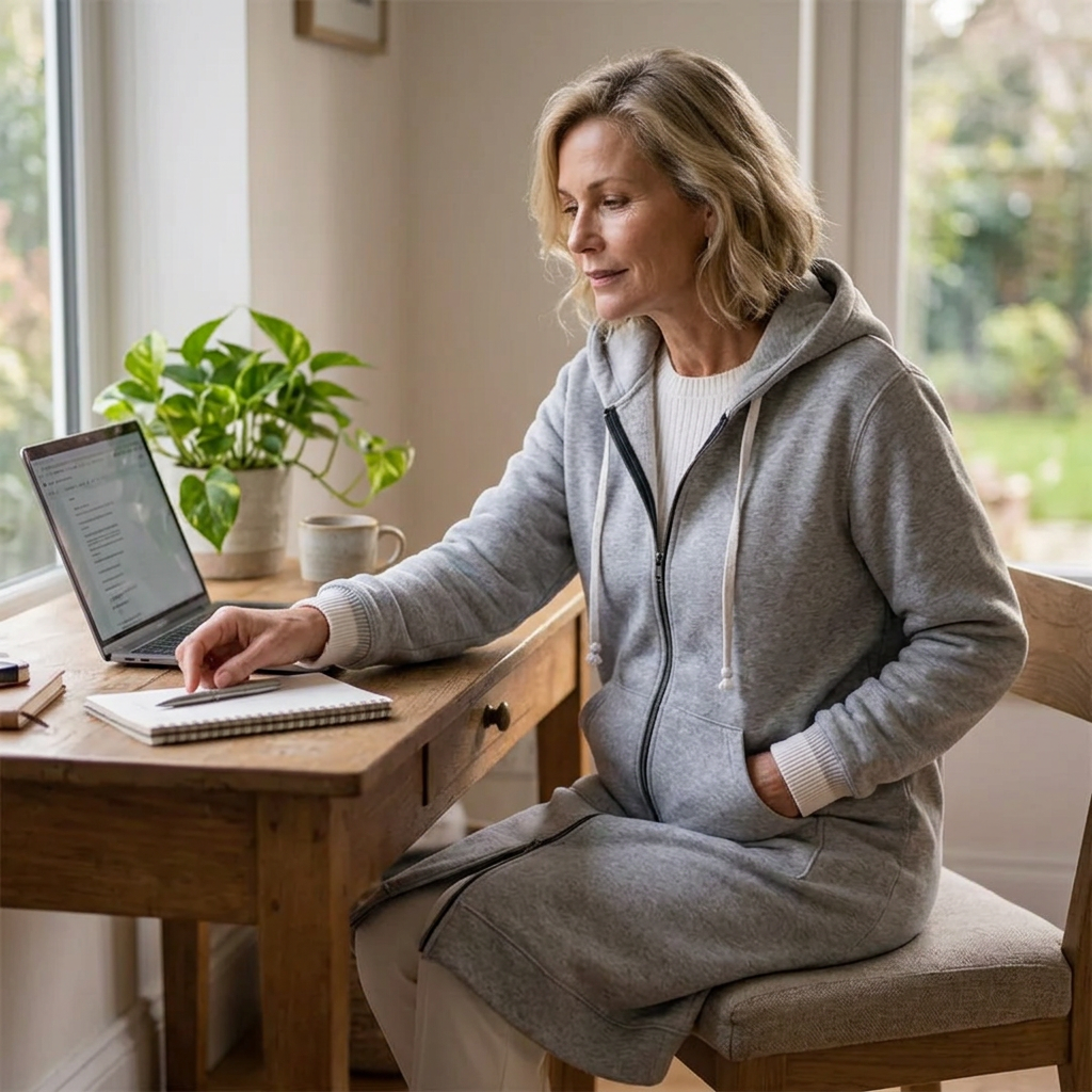 Olga Andreotti™ Lined Zip Hoodie with Pockets