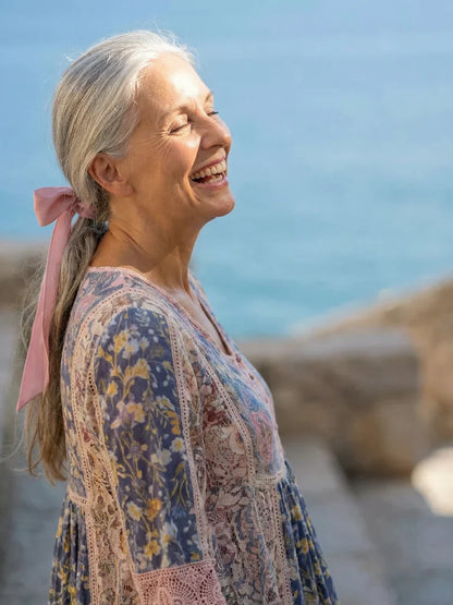Olga Penna™ Breathable Midi Dress for Effortless Everyday Style